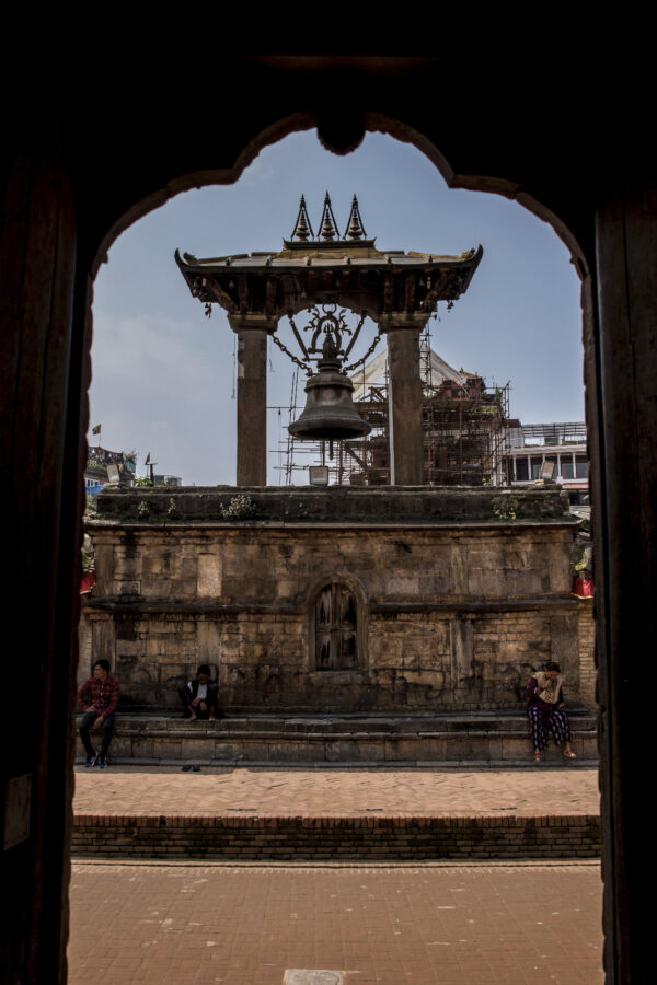 Temple Besuch auf eine Trek in Nepal mit nepalferien.ch